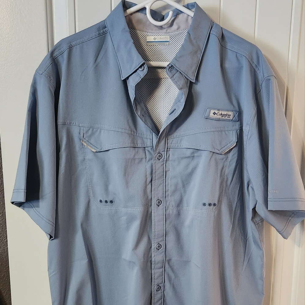Columbia PFG men's large fishing shirt